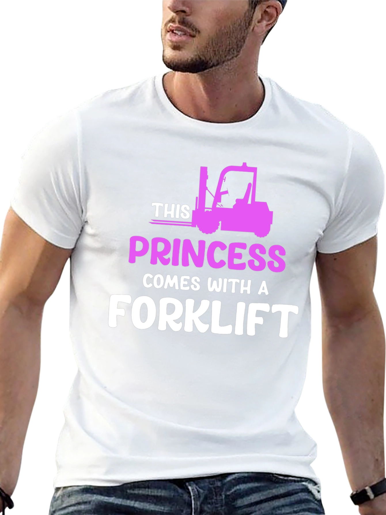 Princess Forklift T-Shirt - Funny Womens Workwear