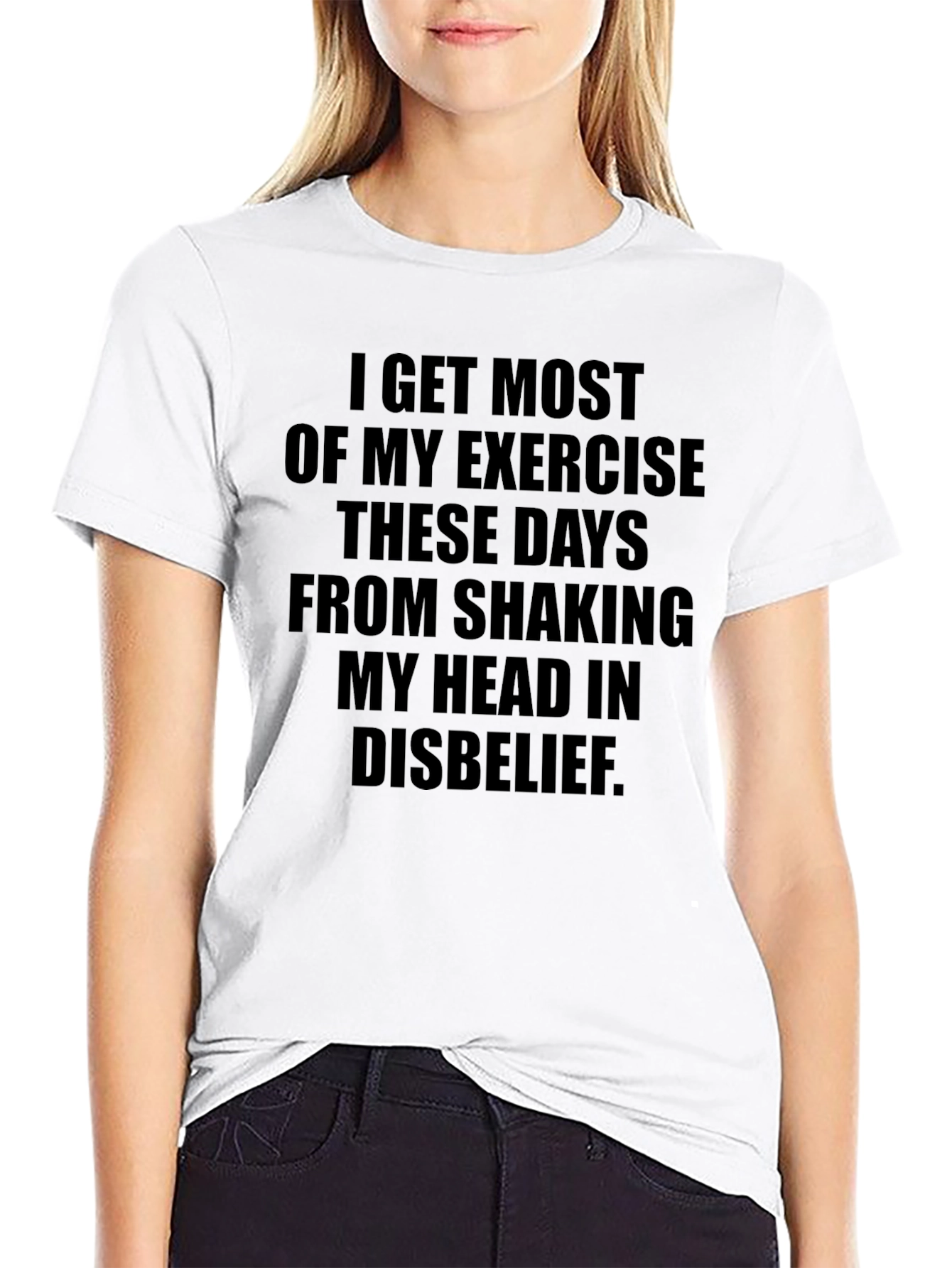 Shaking Head Exercise T-Shirt - Funny Sarcastic Tee