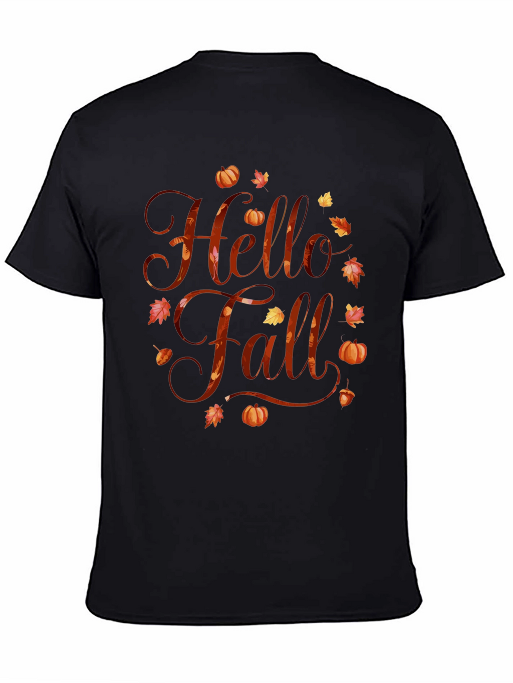 Hello Fall Graphic Tee - Autumn Season Shirt