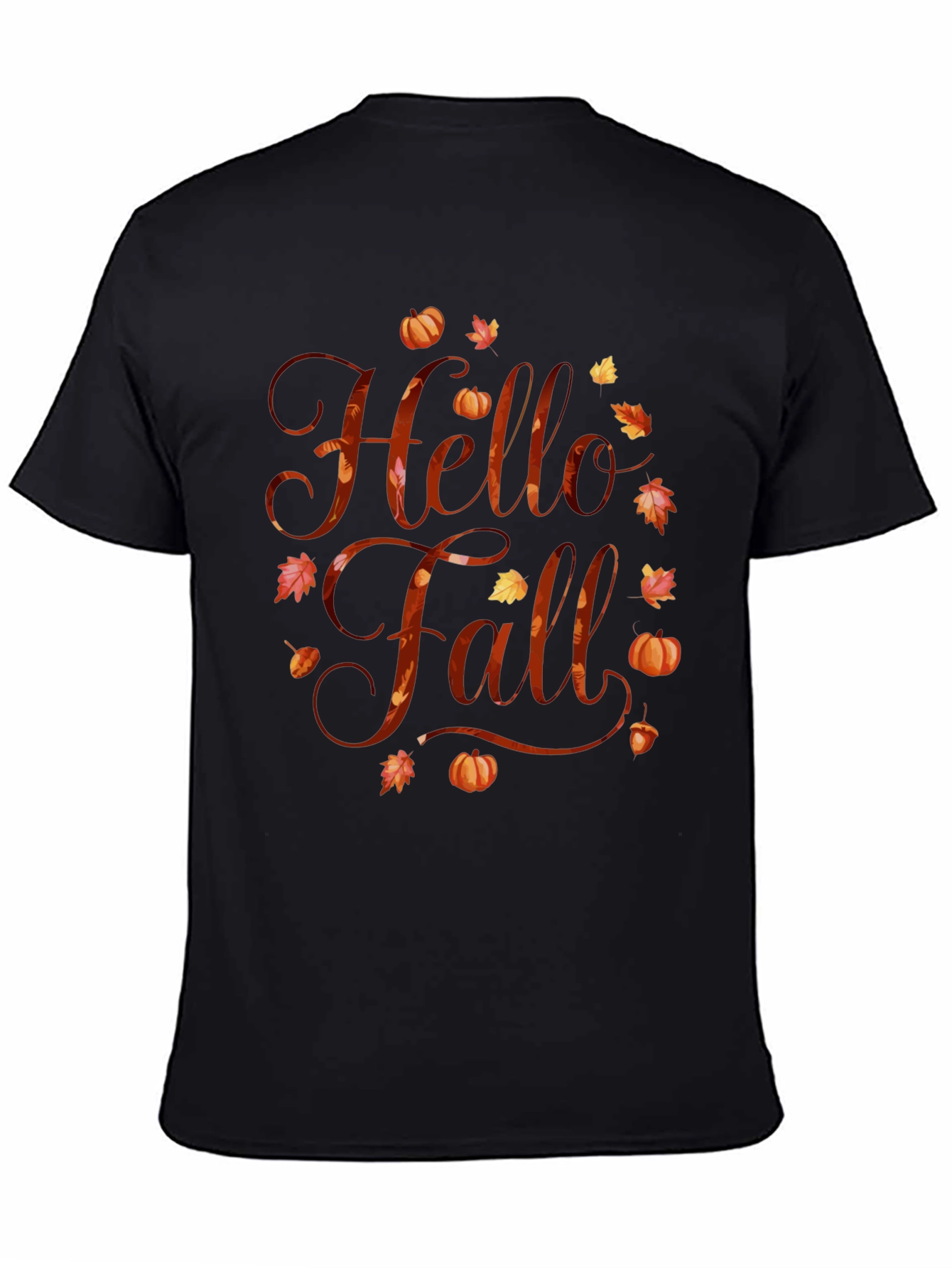 Hello Fall Graphic Tee - Autumn Season Shirt