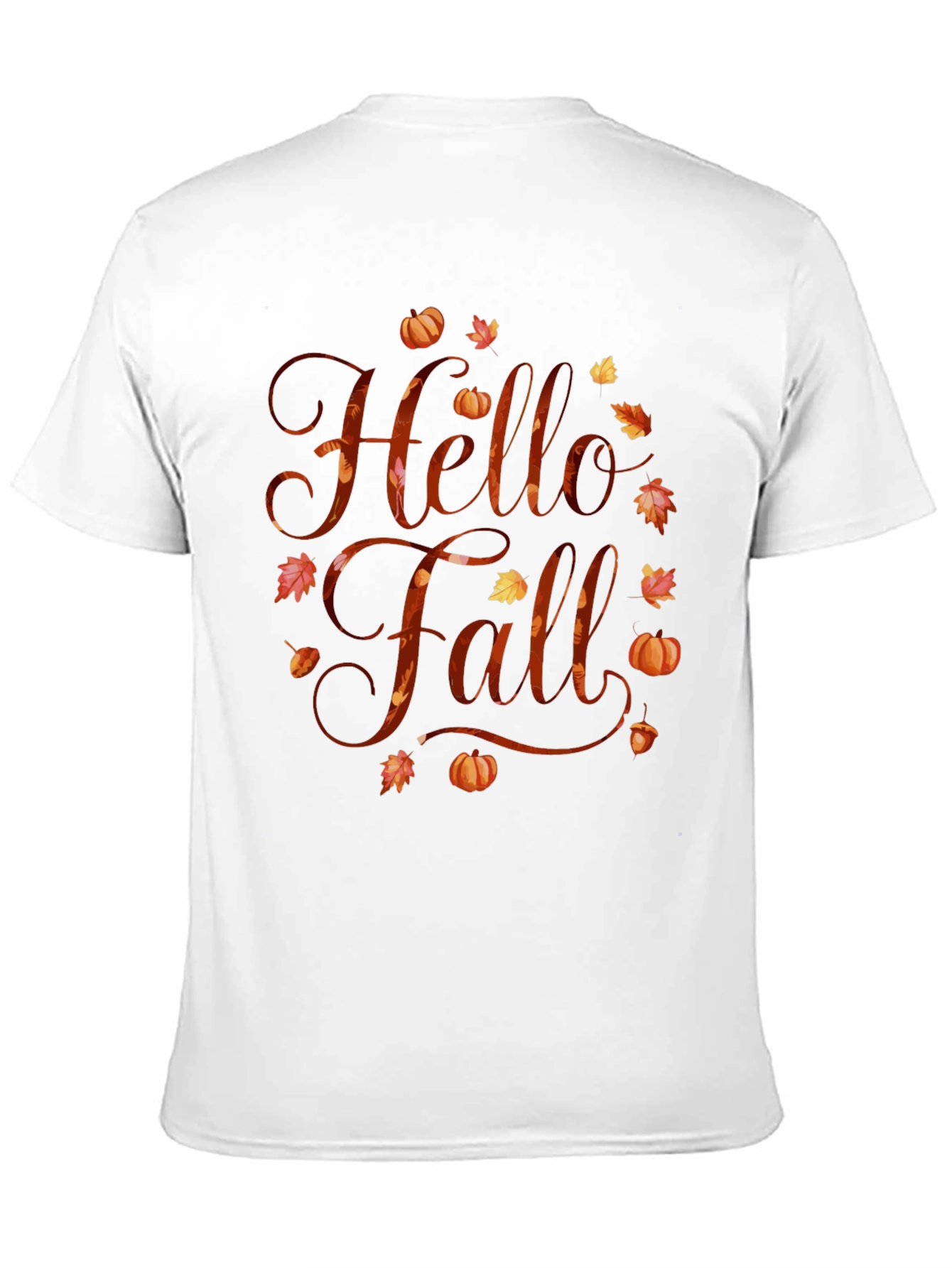 Hello Fall Graphic Tee - Autumn Season Shirt