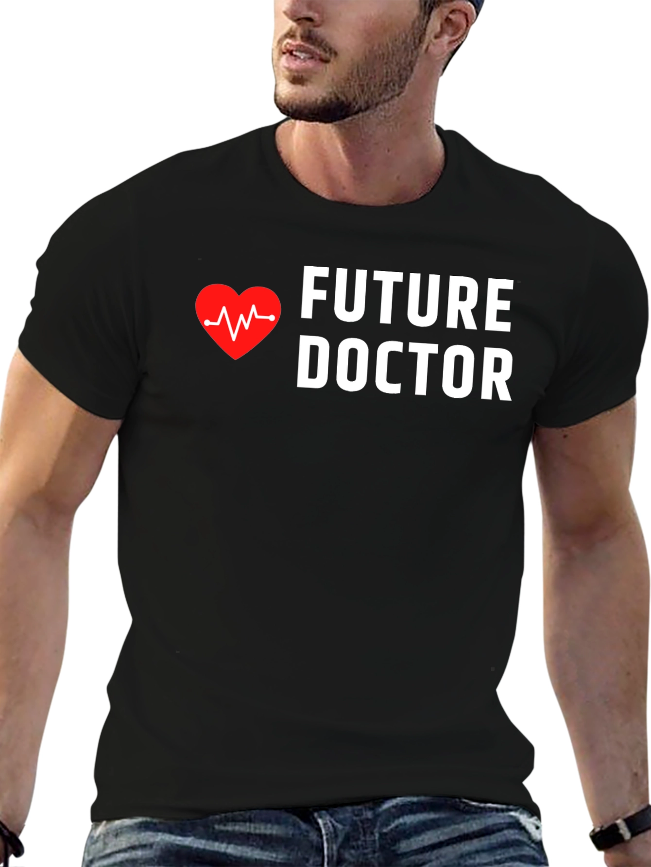 Future Doctor Heartbeat Graphic Tee