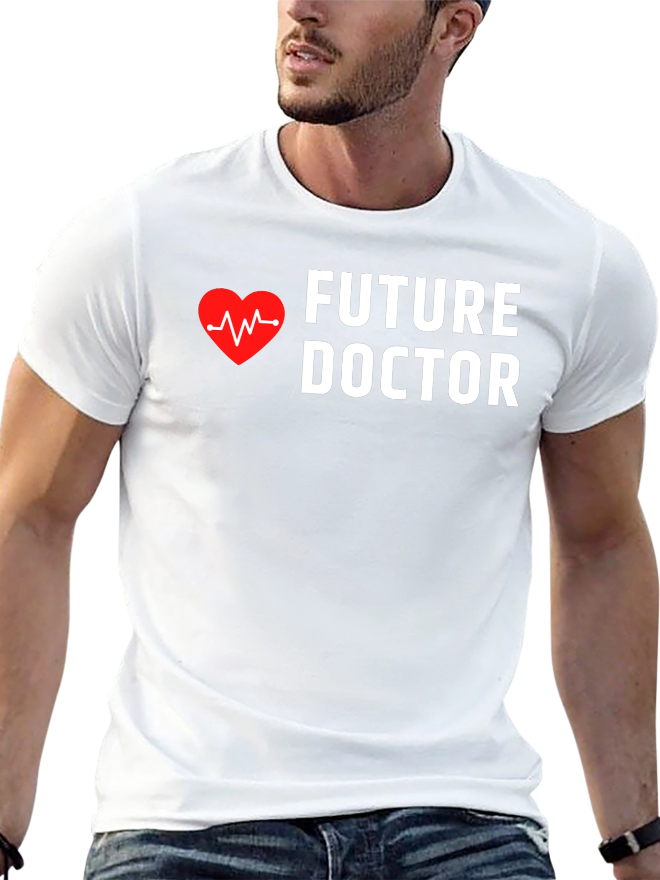 Future Doctor Heartbeat Graphic Tee