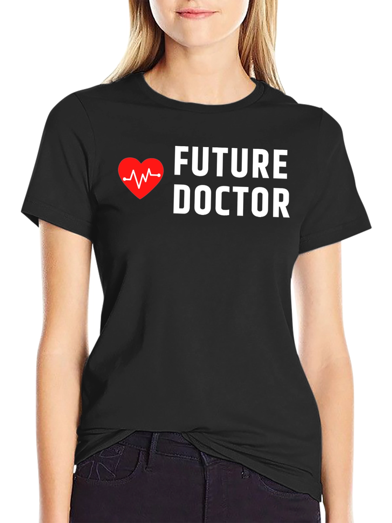 Future Doctor Heartbeat Graphic Tee