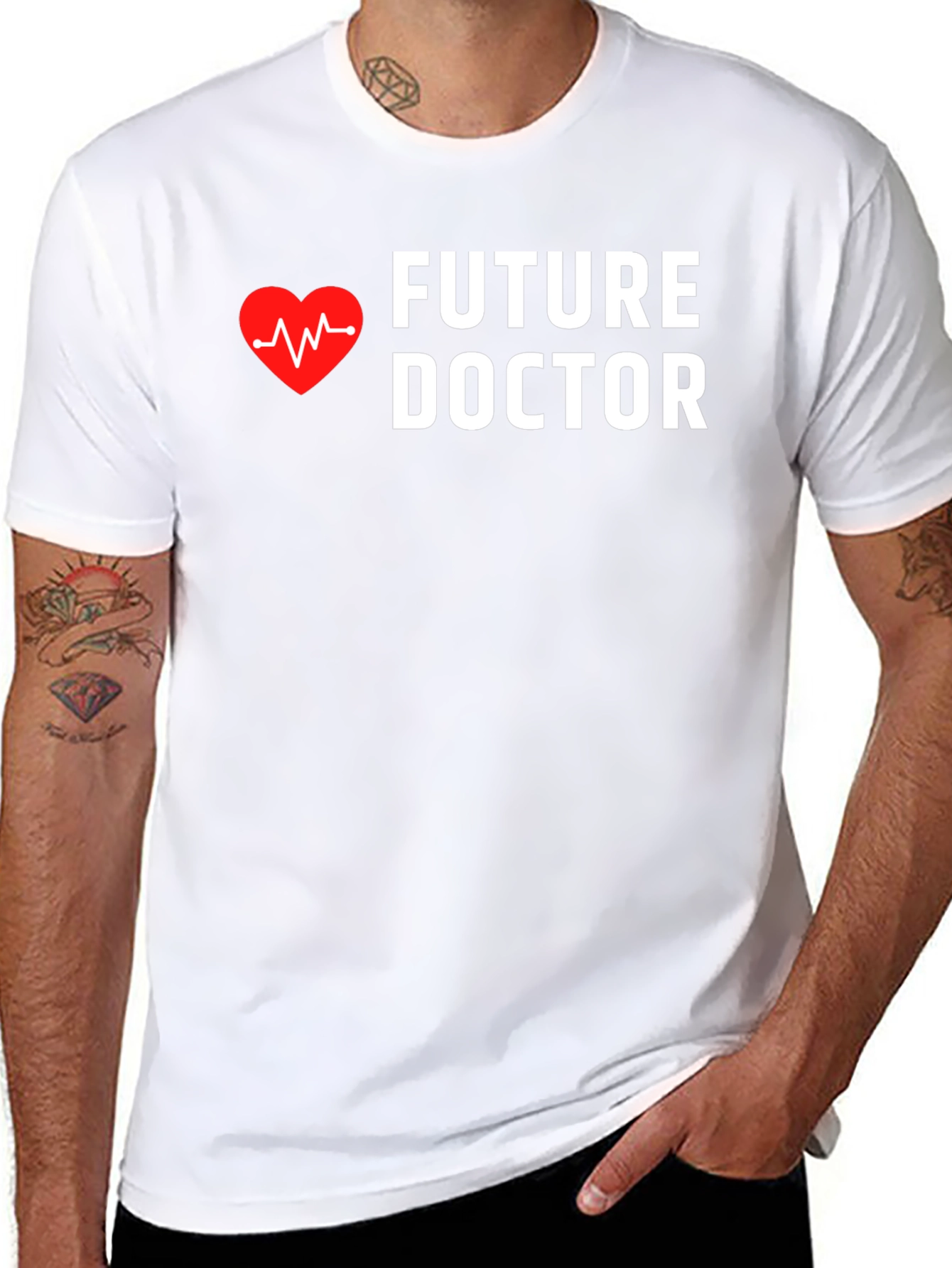 Future Doctor Heartbeat Graphic Tee