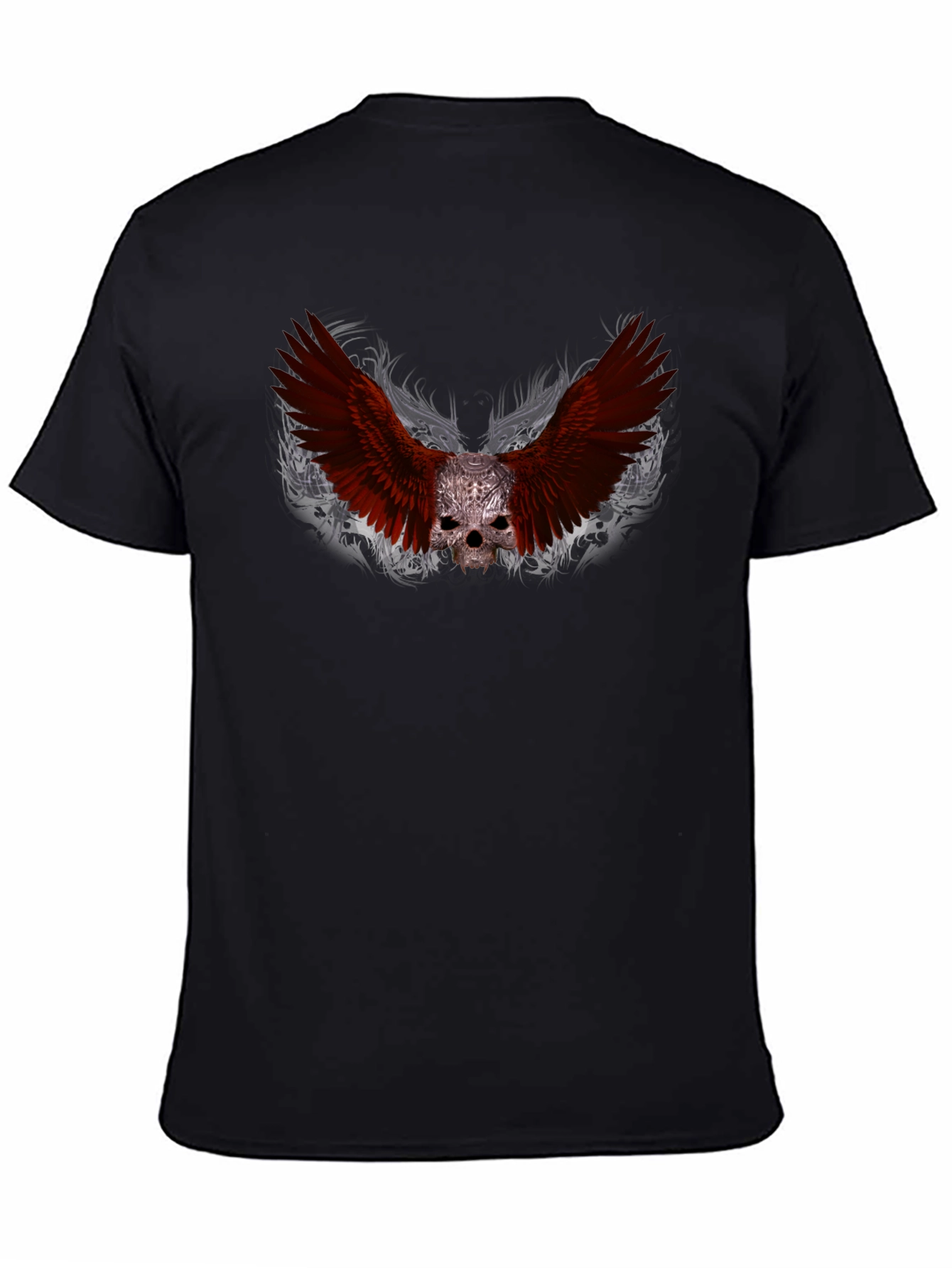 Skull Wings Graphic Tee - Edgy Style