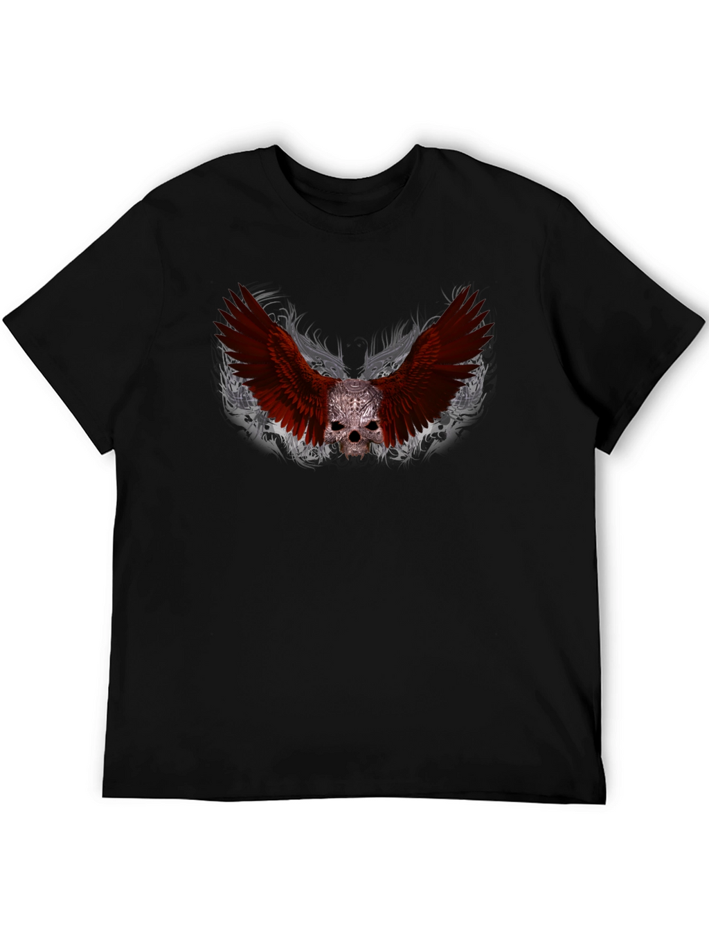 Skull Wings Graphic Tee - Edgy Style