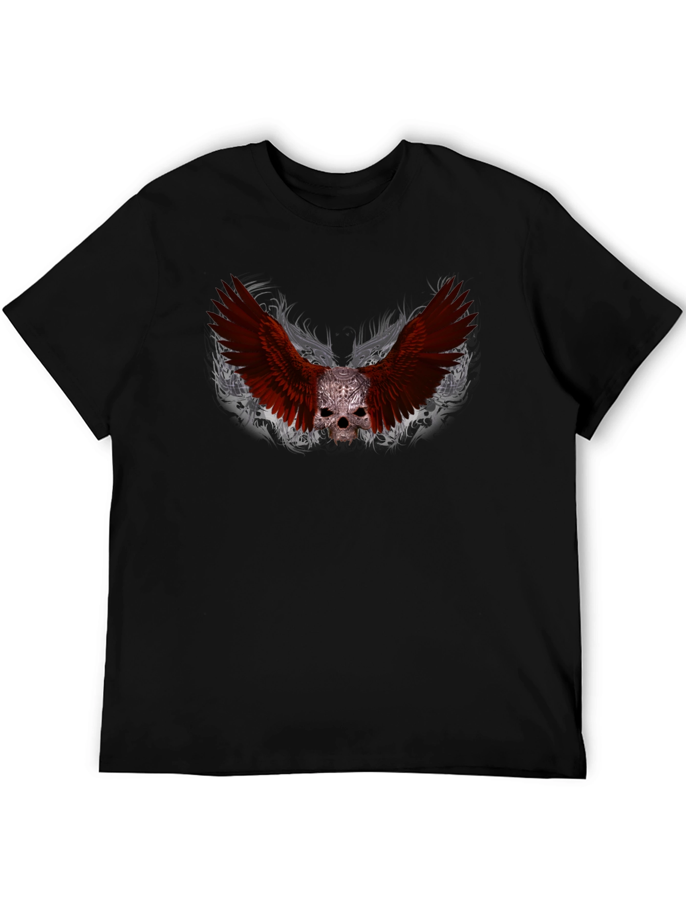 Skull Wings Graphic Tee - Edgy Style