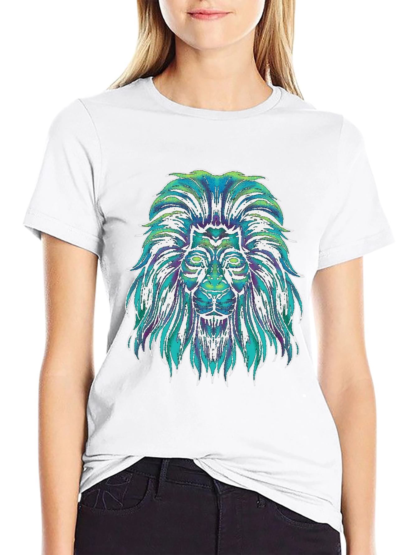 Lion Graphic Tee - Mens Black T-Shirt