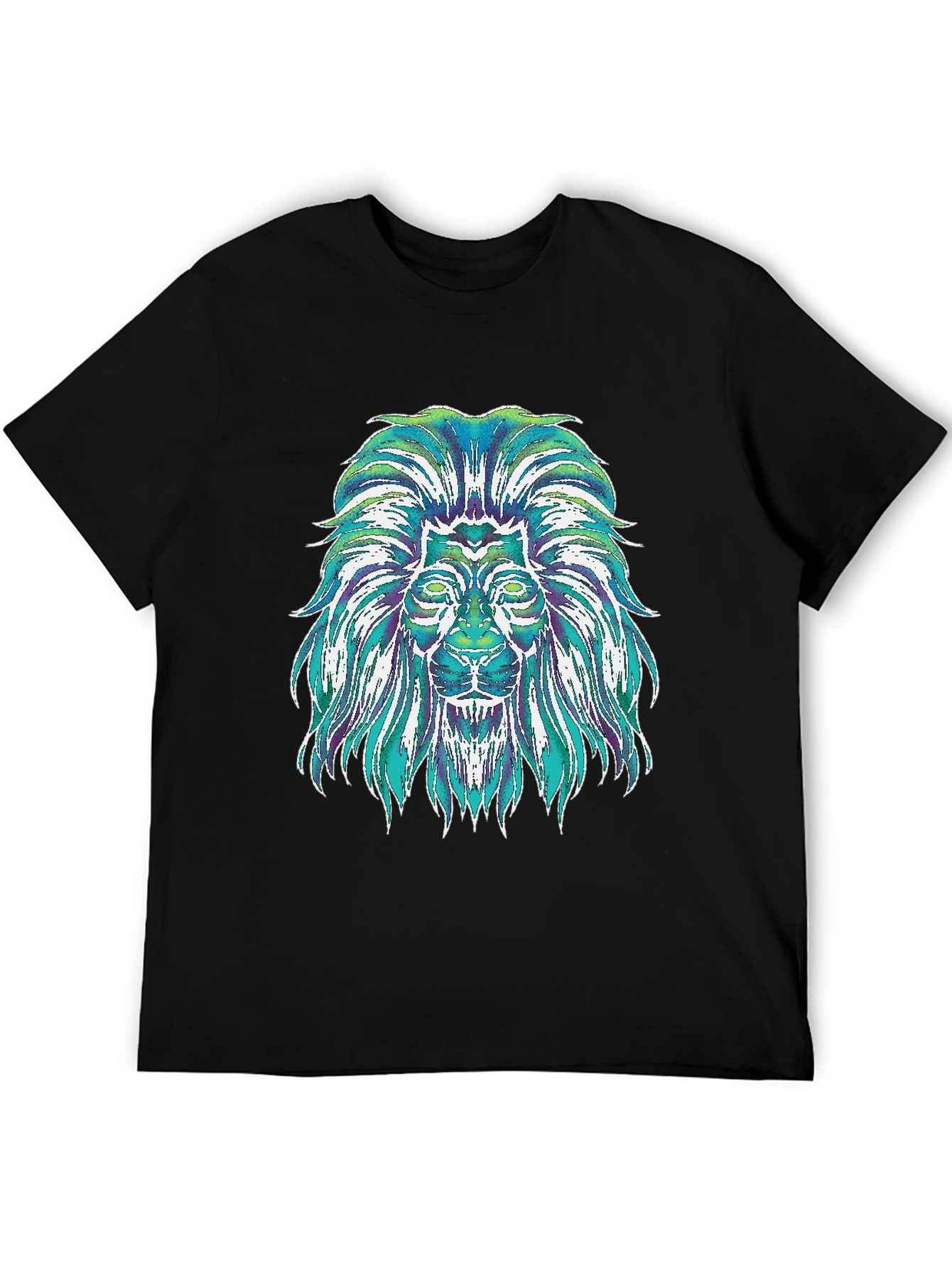Lion Graphic Tee - Mens Black T-Shirt