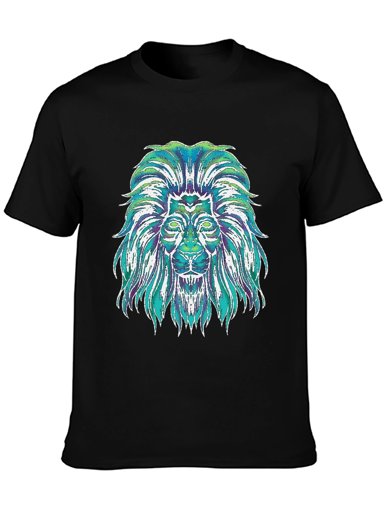 Lion Graphic Tee - Mens Black T-Shirt