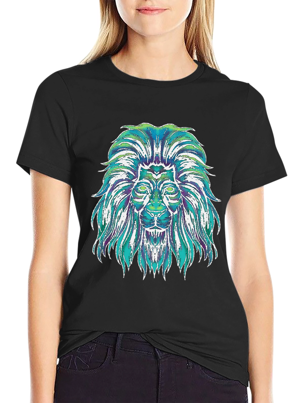 Lion Graphic Tee - Mens Black T-Shirt