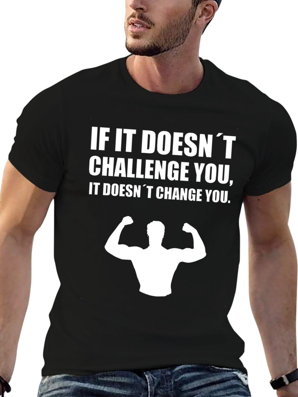 Motivational Workout T-Shirt - Challenge Changes You!