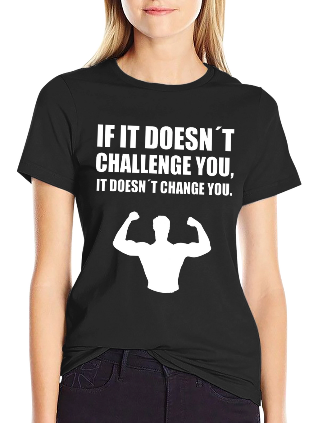 Motivational Workout T-Shirt - Challenge Changes You!