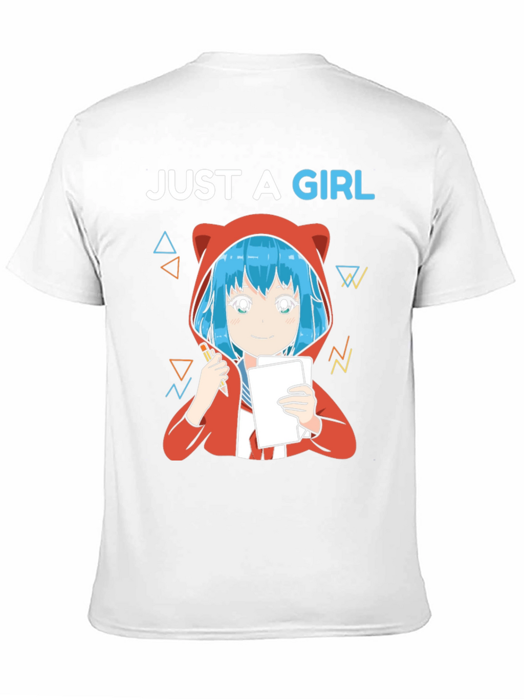 Just A Girl Anime Artist Graphic T-Shirt