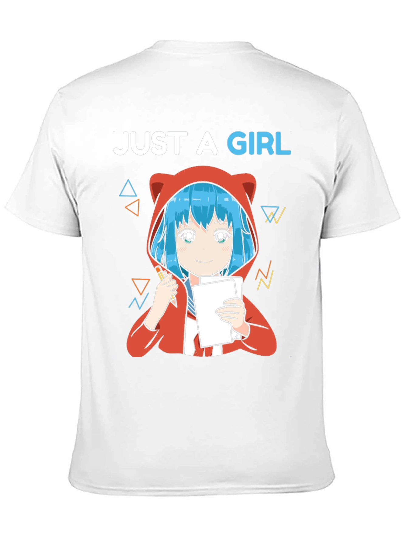 Just A Girl Anime Artist Graphic T-Shirt