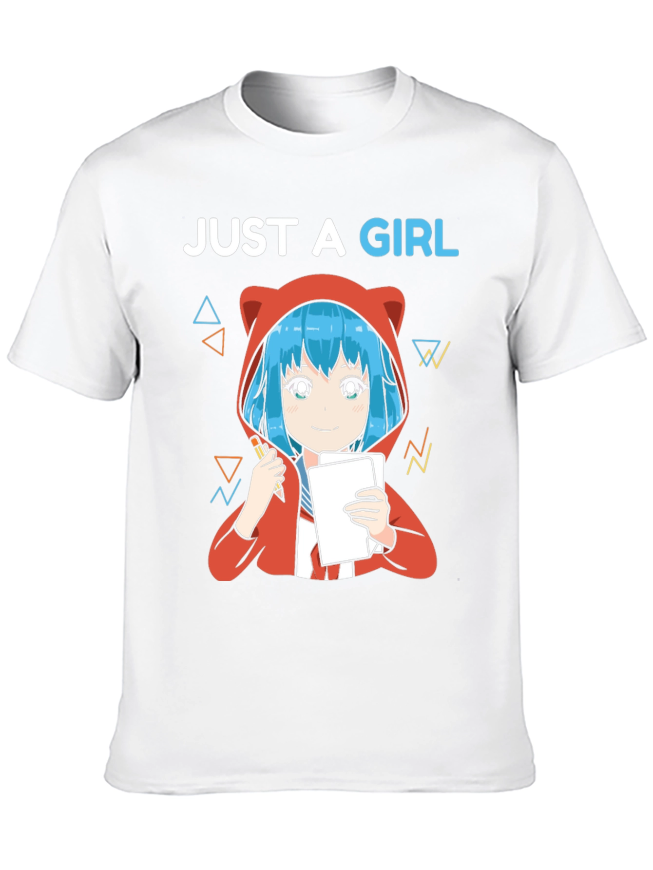 Just A Girl Anime Artist Graphic T-Shirt