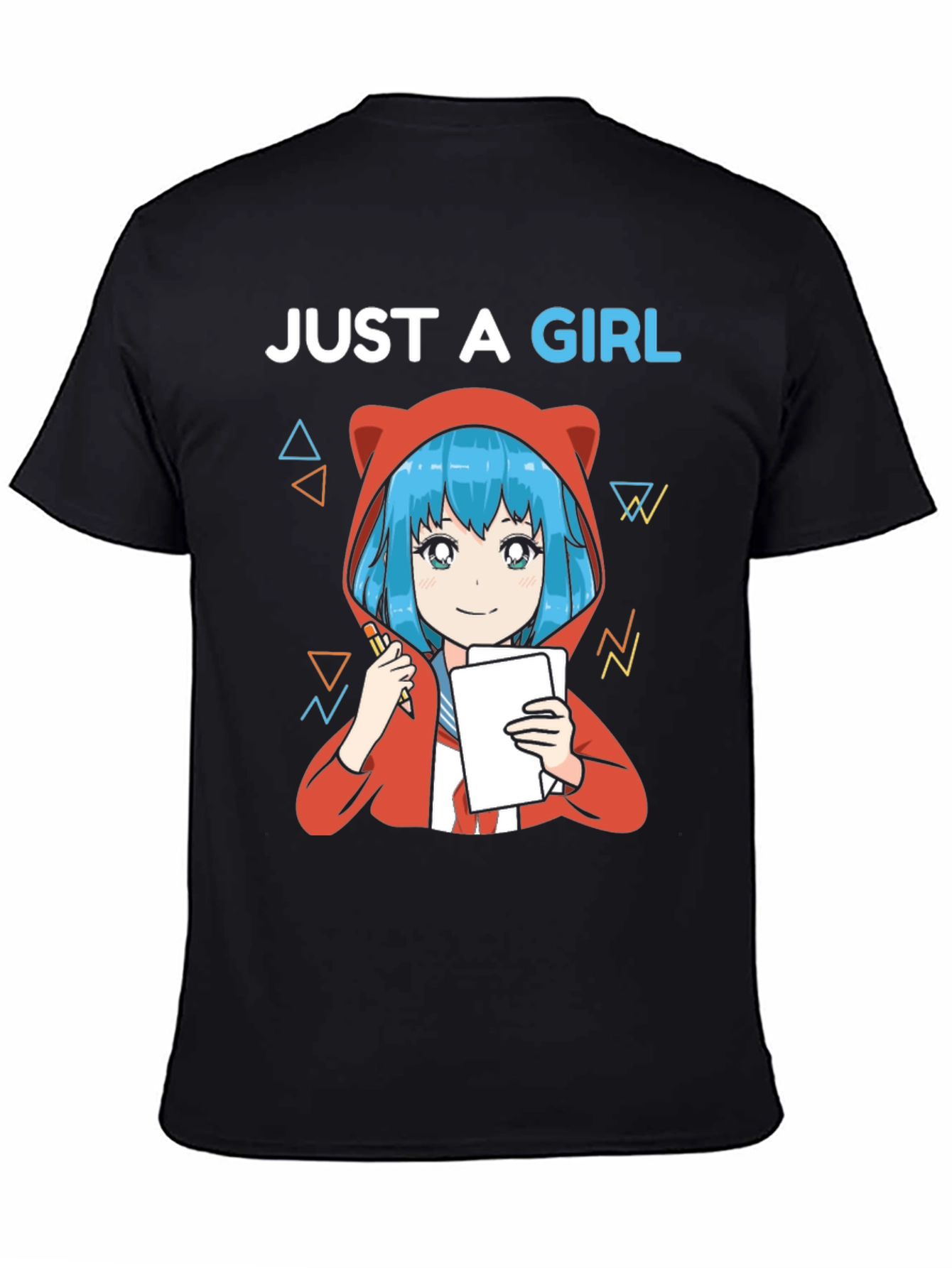 Just A Girl Anime Artist Graphic T-Shirt