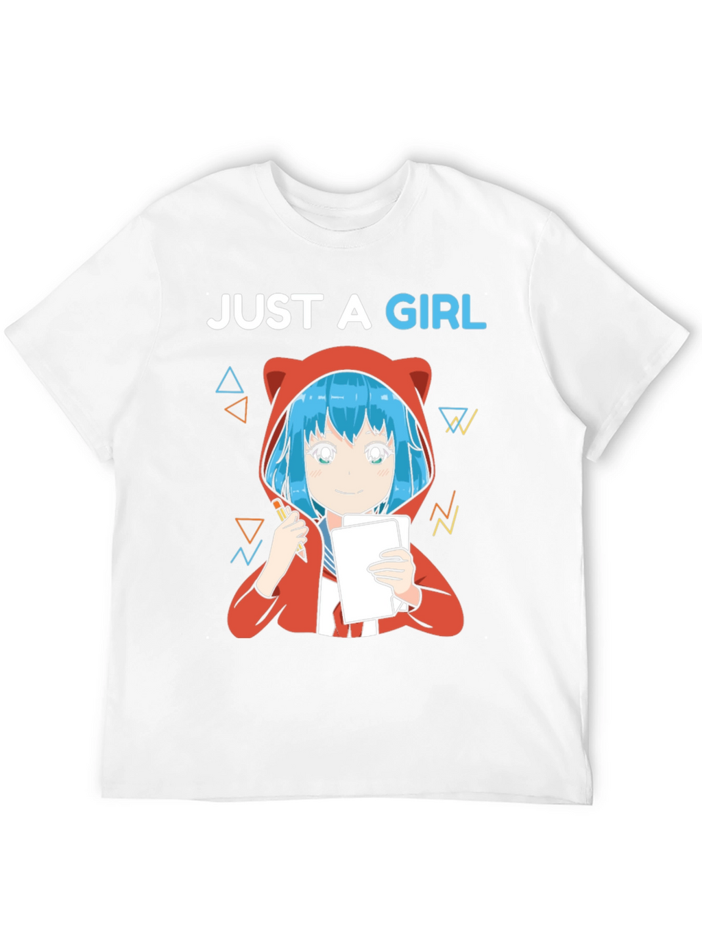 Just A Girl Anime Artist Graphic T-Shirt