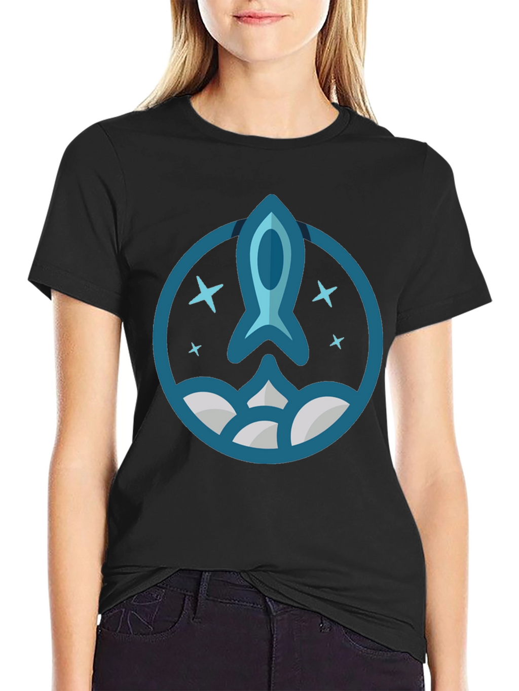 Rocket Launch Graphic T-Shirt - Space Exploration Tee