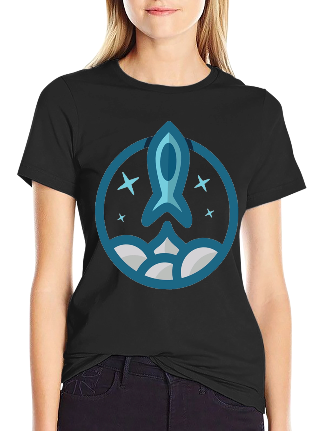 Rocket Launch Graphic T-Shirt - Space Exploration Tee