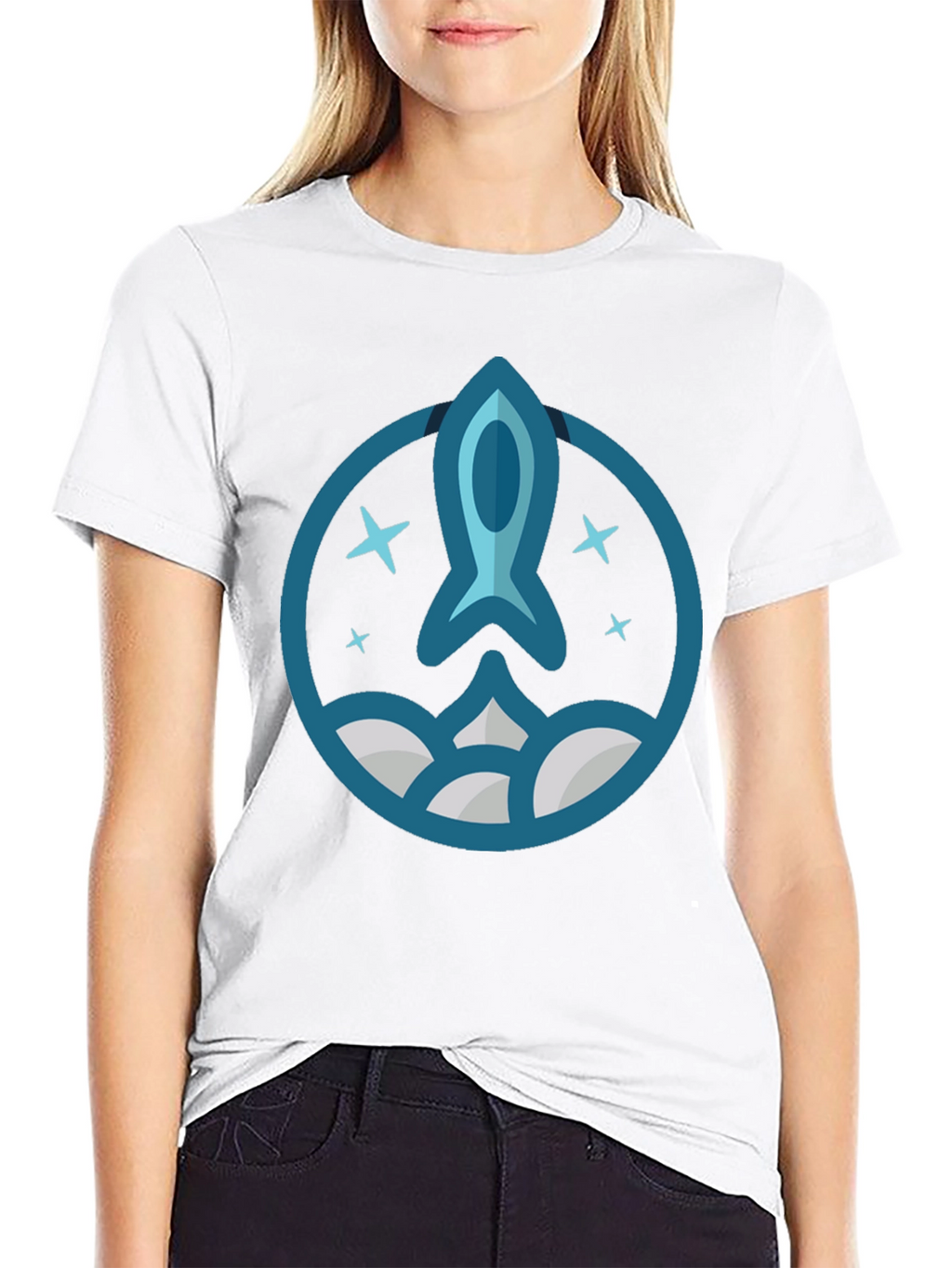 Rocket Launch Graphic T-Shirt - Space Exploration Tee