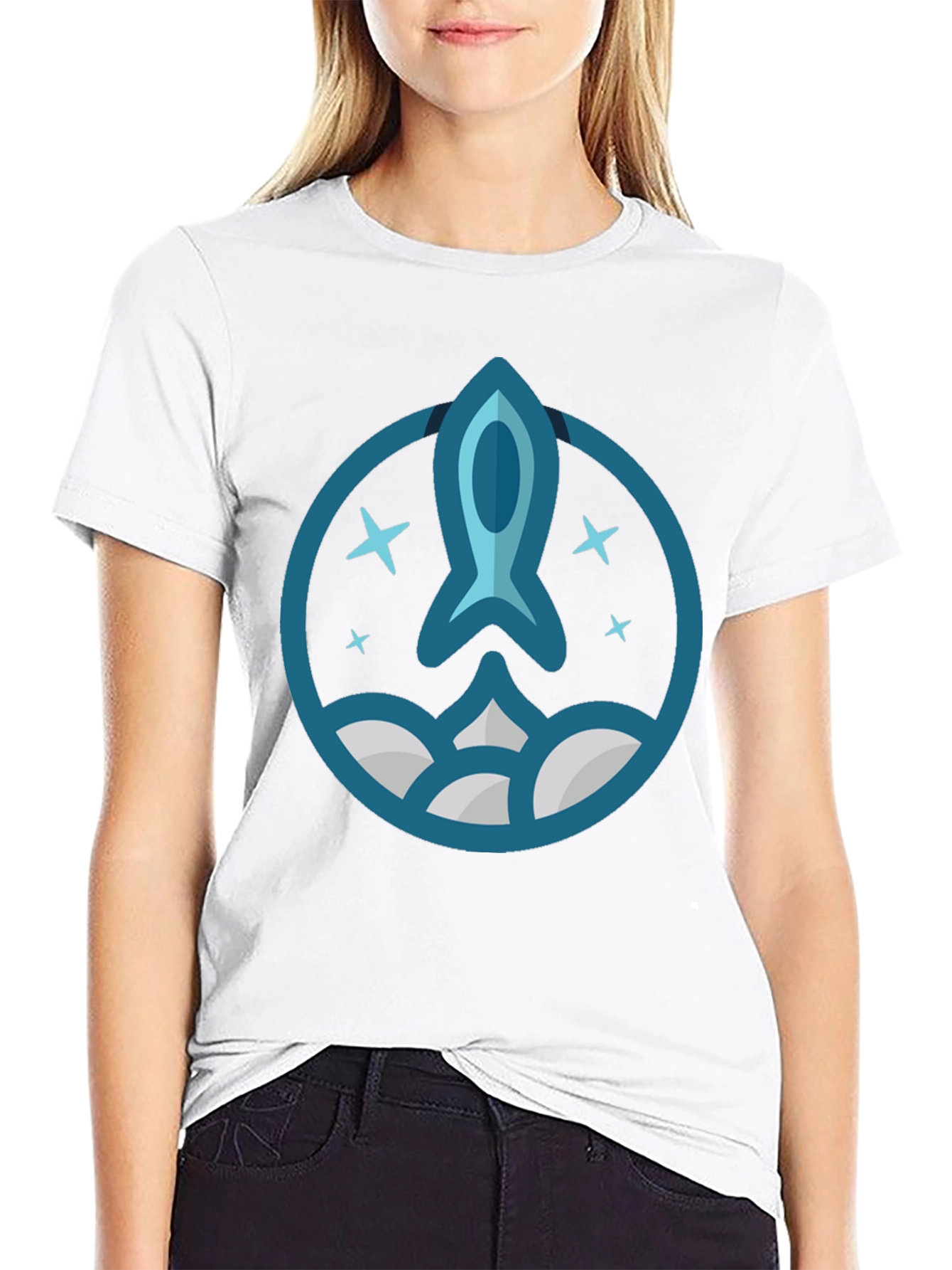Rocket Launch Graphic T-Shirt - Space Exploration Tee