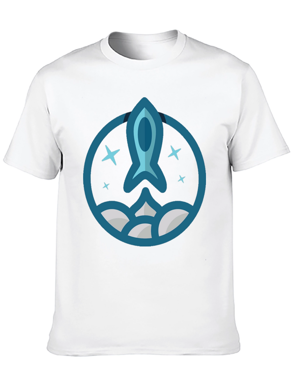 Rocket Launch Graphic T-Shirt - Space Exploration Tee