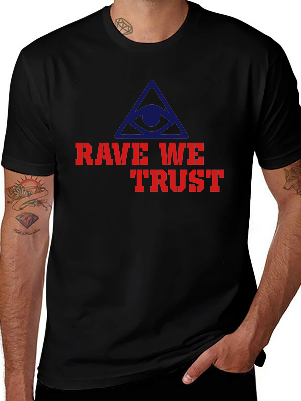 Rave We Trust Graphic T-Shirt - All Seeing Eye