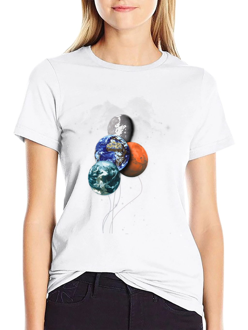Planetary Balloon T-Shirt - Space Lovers Tee