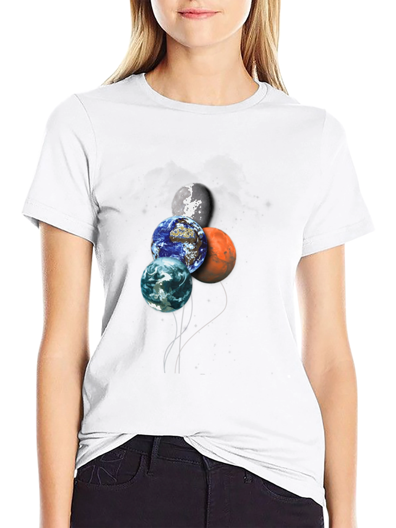 Planetary Balloon T-Shirt - Space Lovers Tee