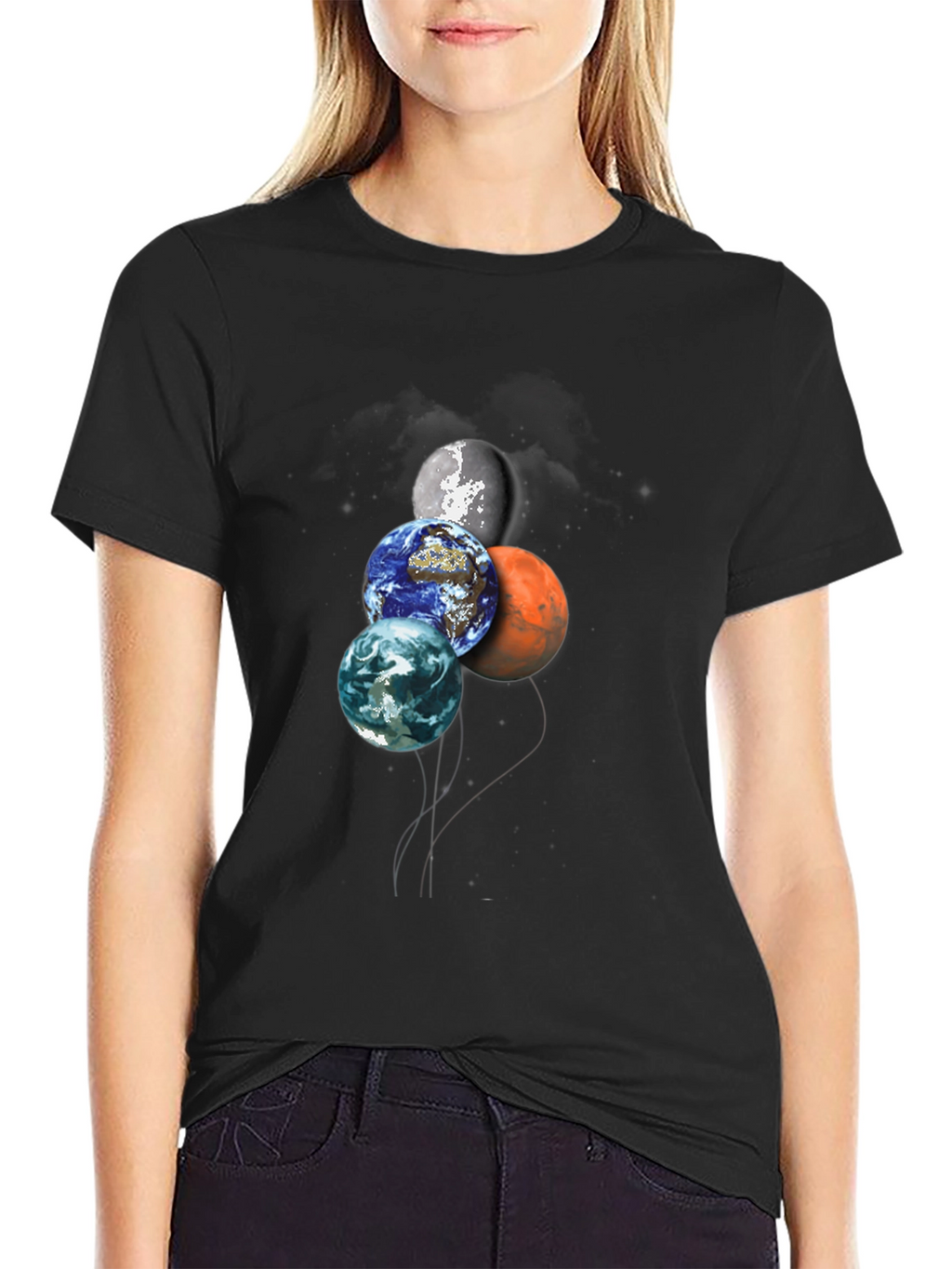 Planetary Balloon T-Shirt - Space Lovers Tee