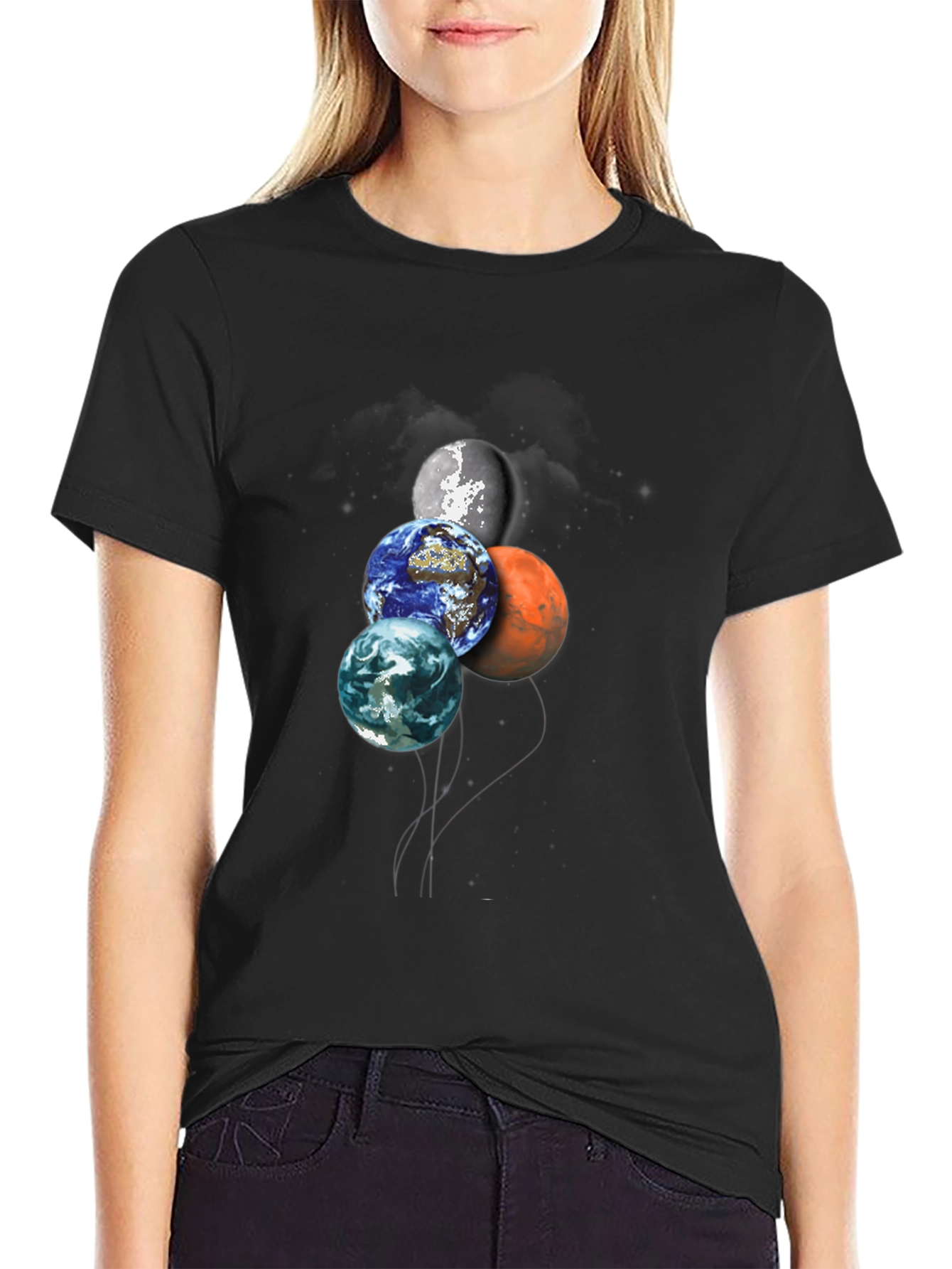 Planetary Balloon T-Shirt - Space Lovers Tee