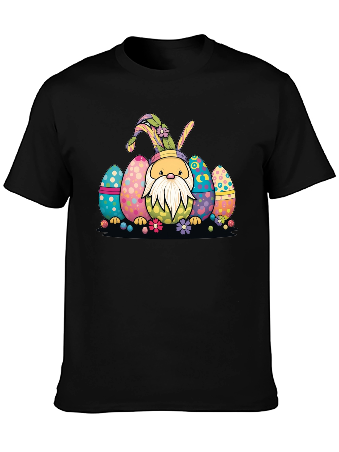 Easter Gnome T-Shirt Colorful Egg Design