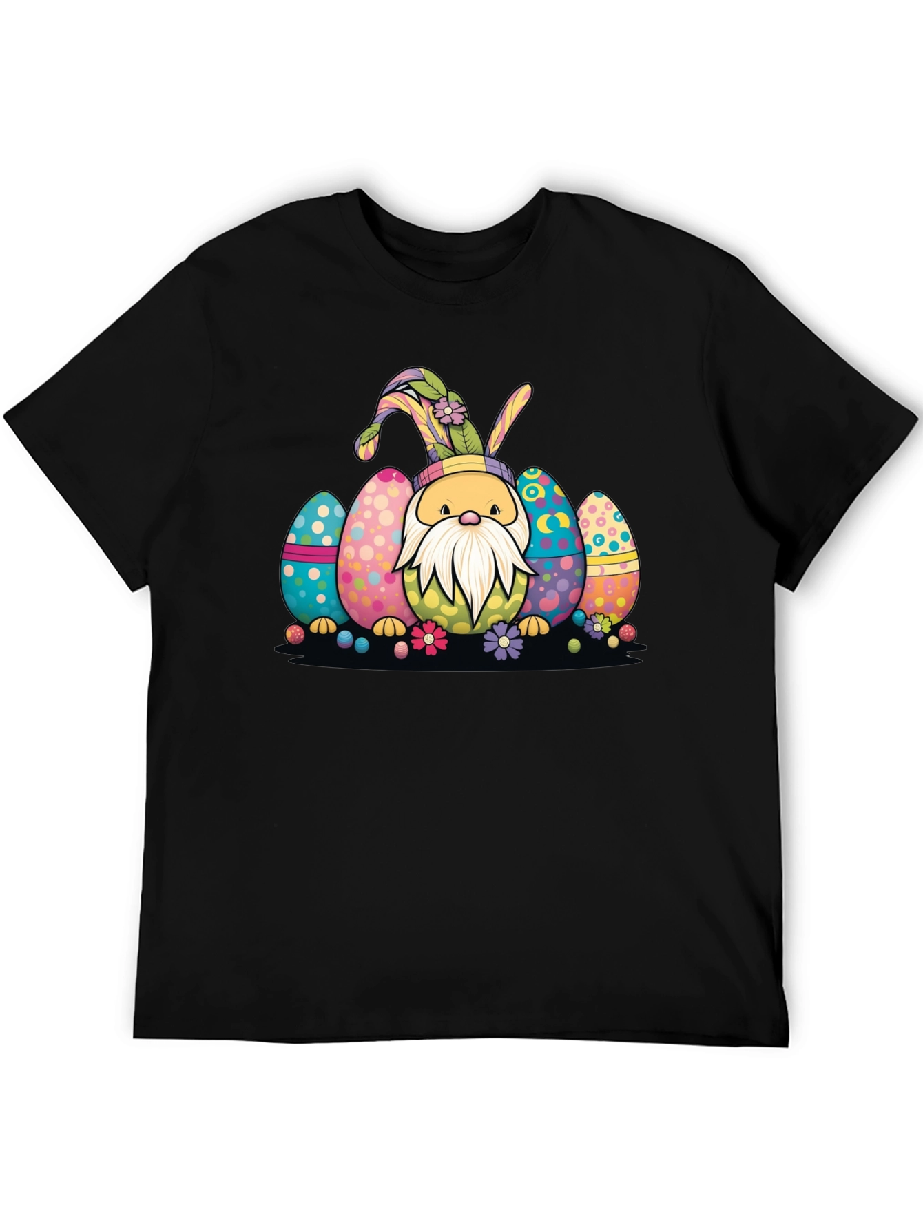 Easter Gnome T-Shirt Colorful Egg Design