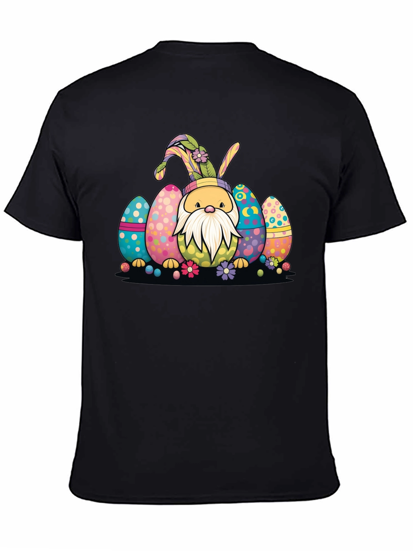 Easter Gnome T-Shirt Colorful Egg Design