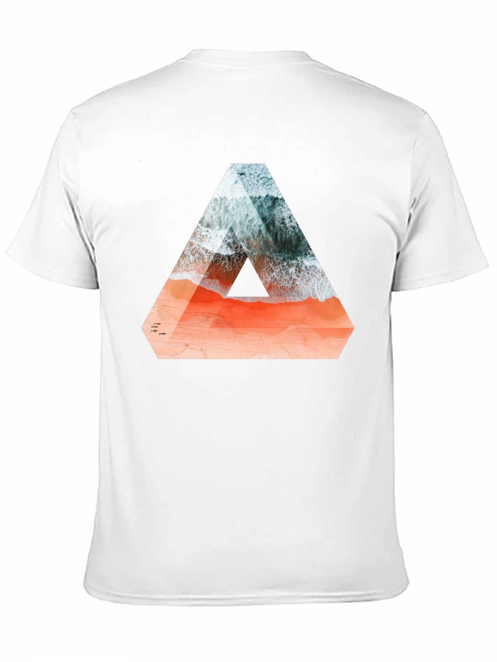 Abstract Triangle Beach Graphic T-Shirt