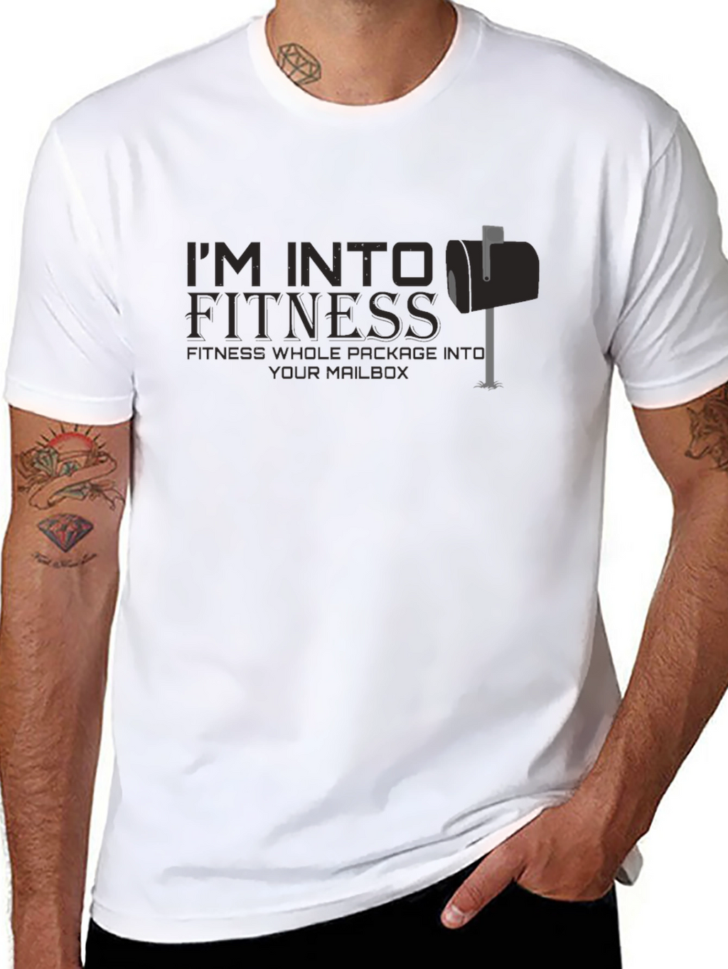 Im Into Fitness Funny Graphic Tee