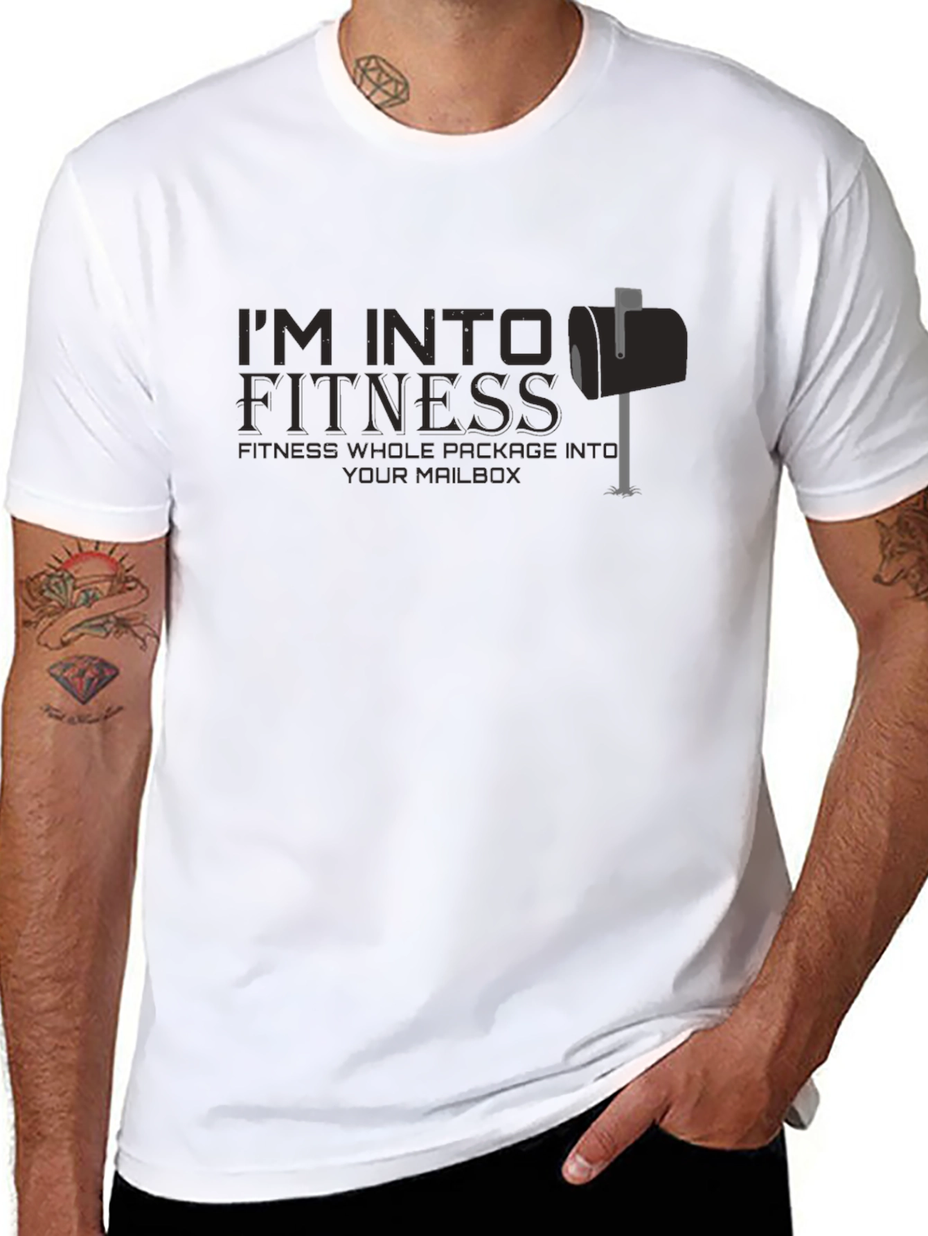 Im Into Fitness Funny Graphic Tee