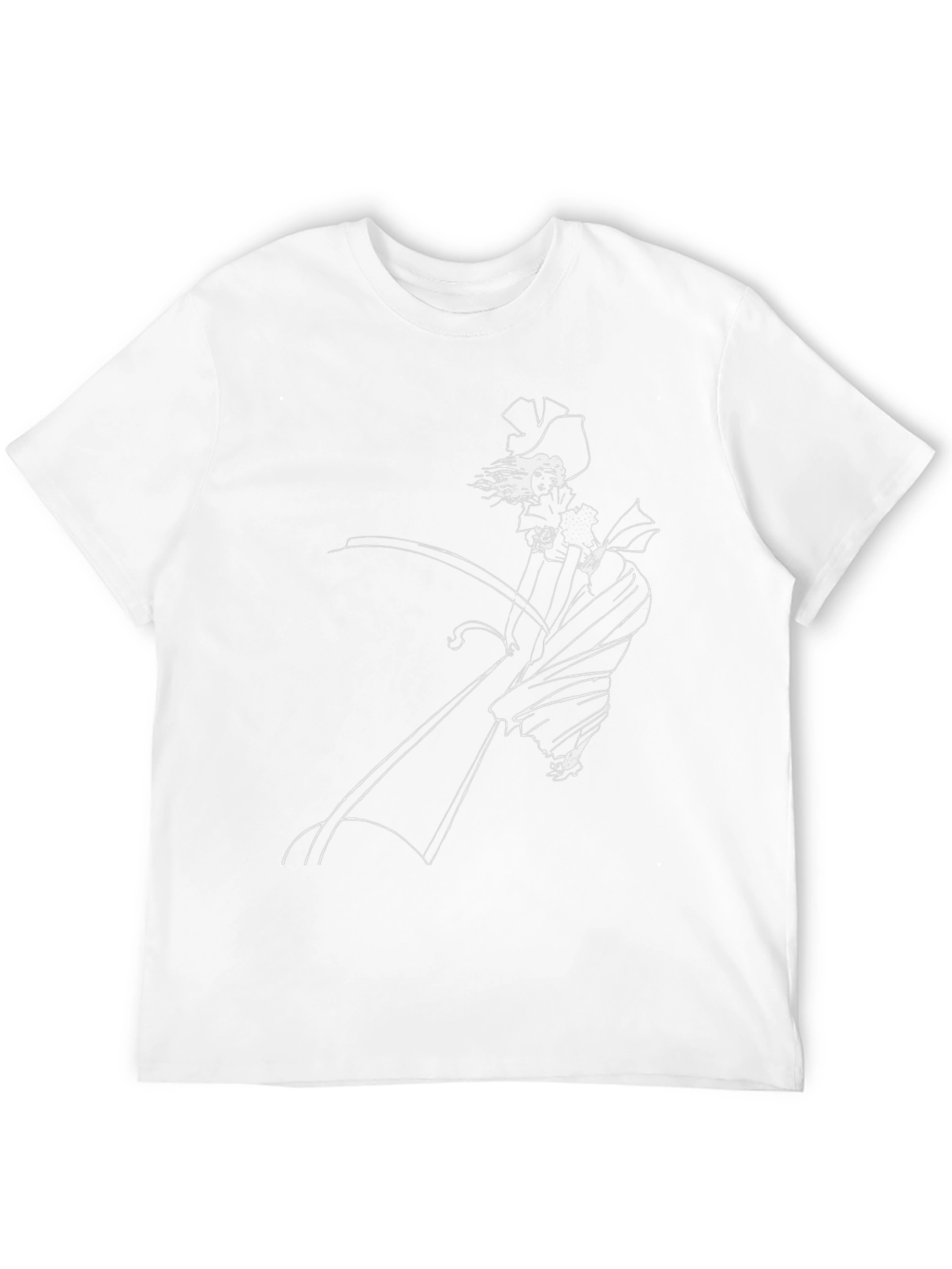 Grim Reaper Graphic Tee - Black Cotton Blend