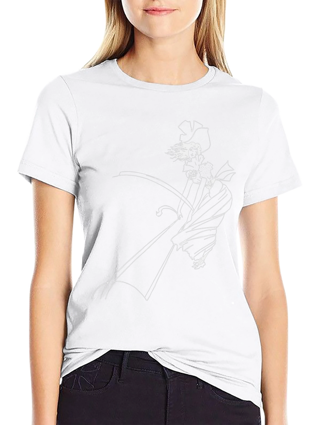 Grim Reaper Graphic Tee - Black Cotton Blend