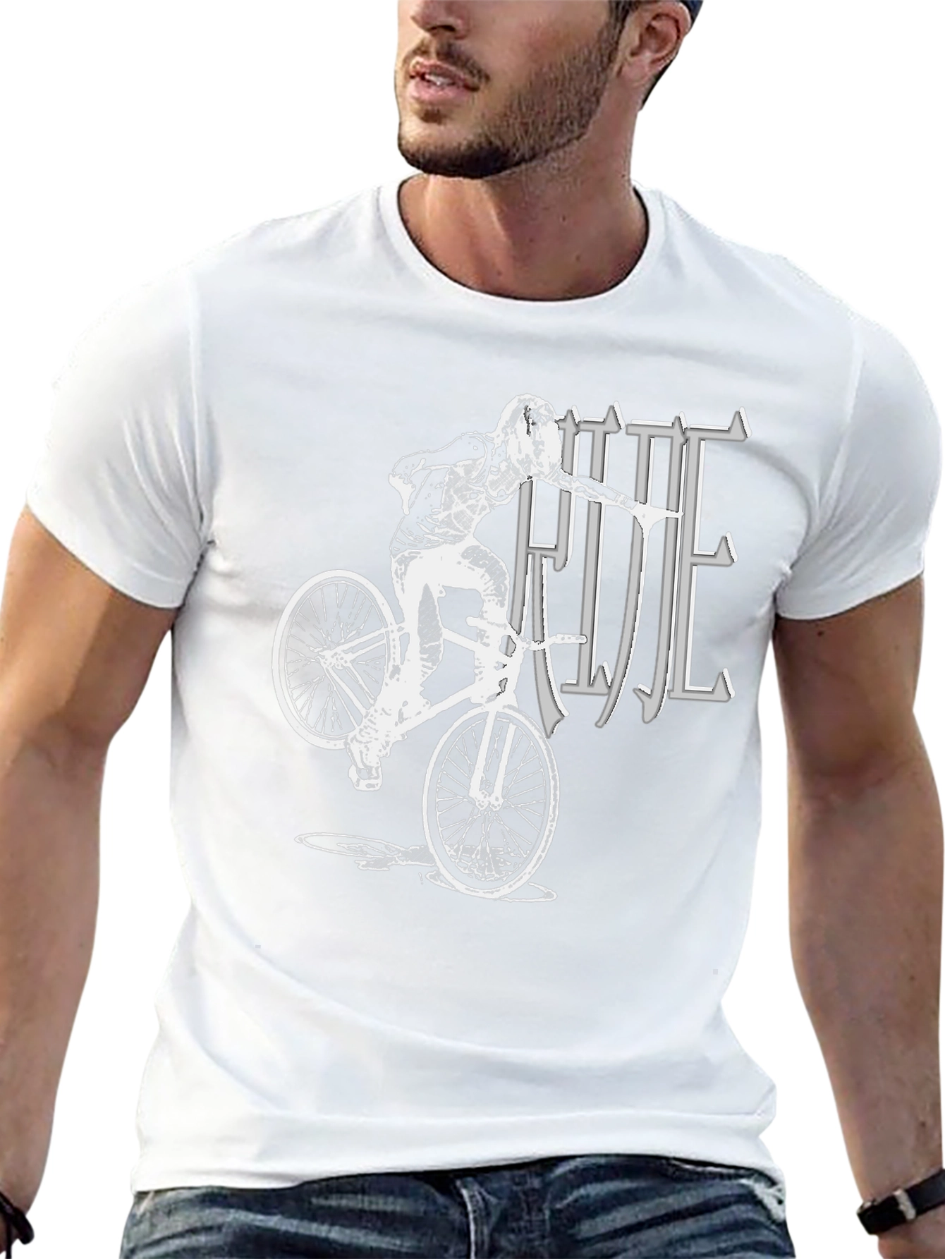 Ride BMX Graphic T-Shirt - Black Cotton
