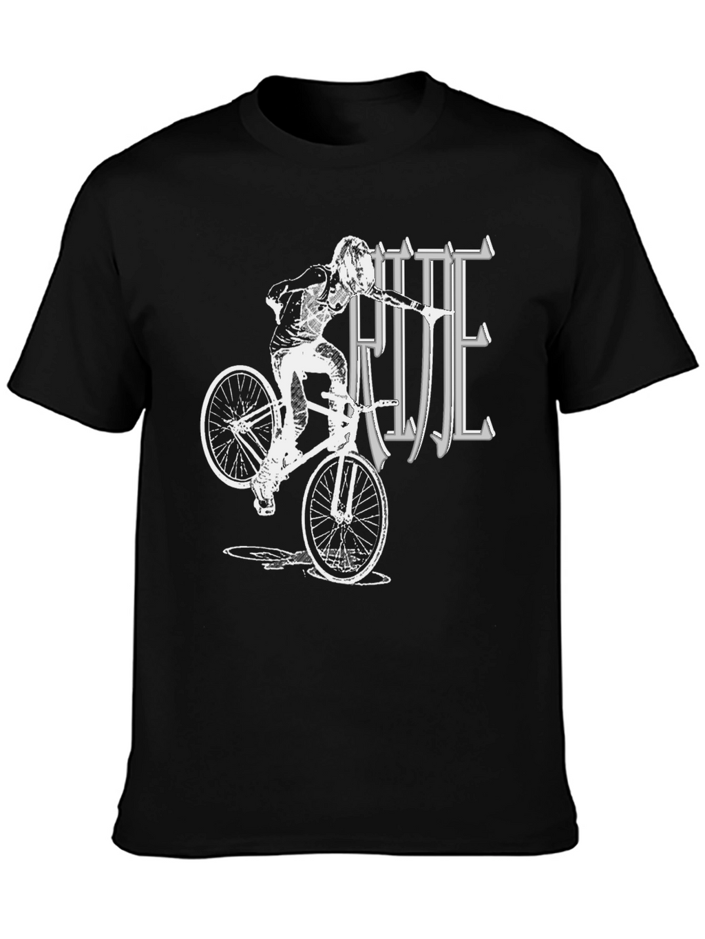 Ride BMX Graphic T-Shirt - Black Cotton