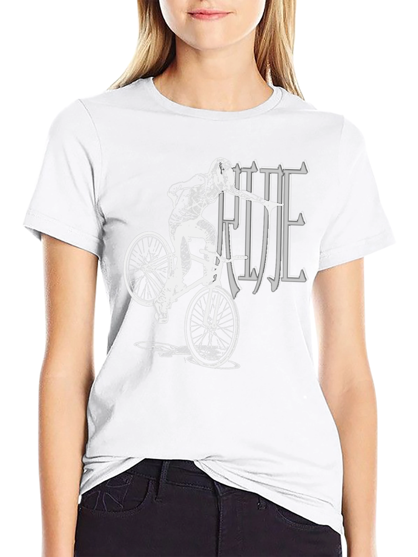 Ride BMX Graphic T-Shirt - Black Cotton