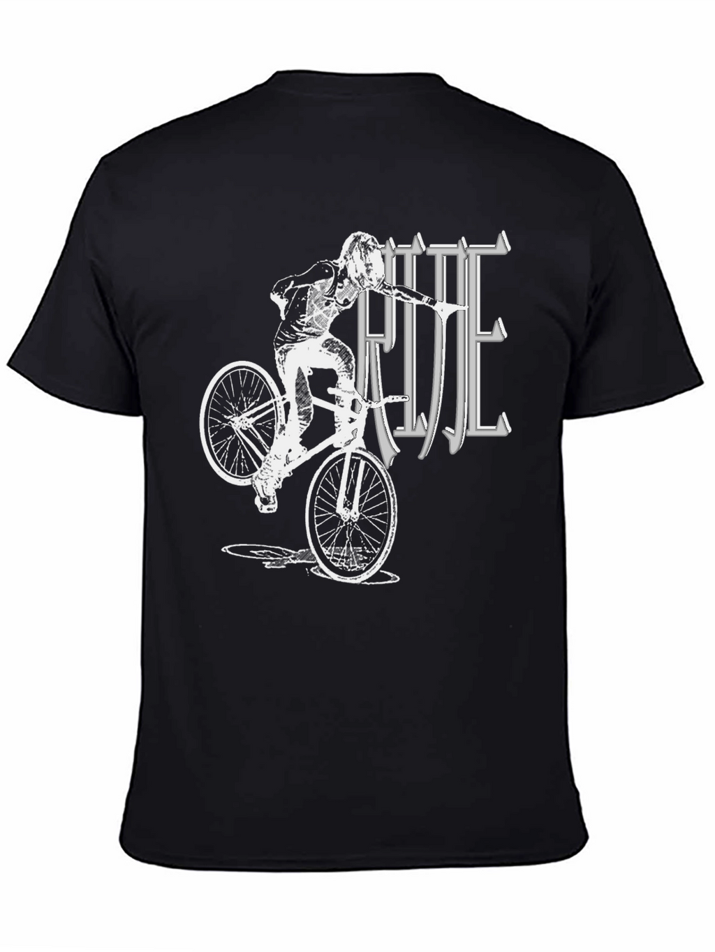 Ride BMX Graphic T-Shirt - Black Cotton