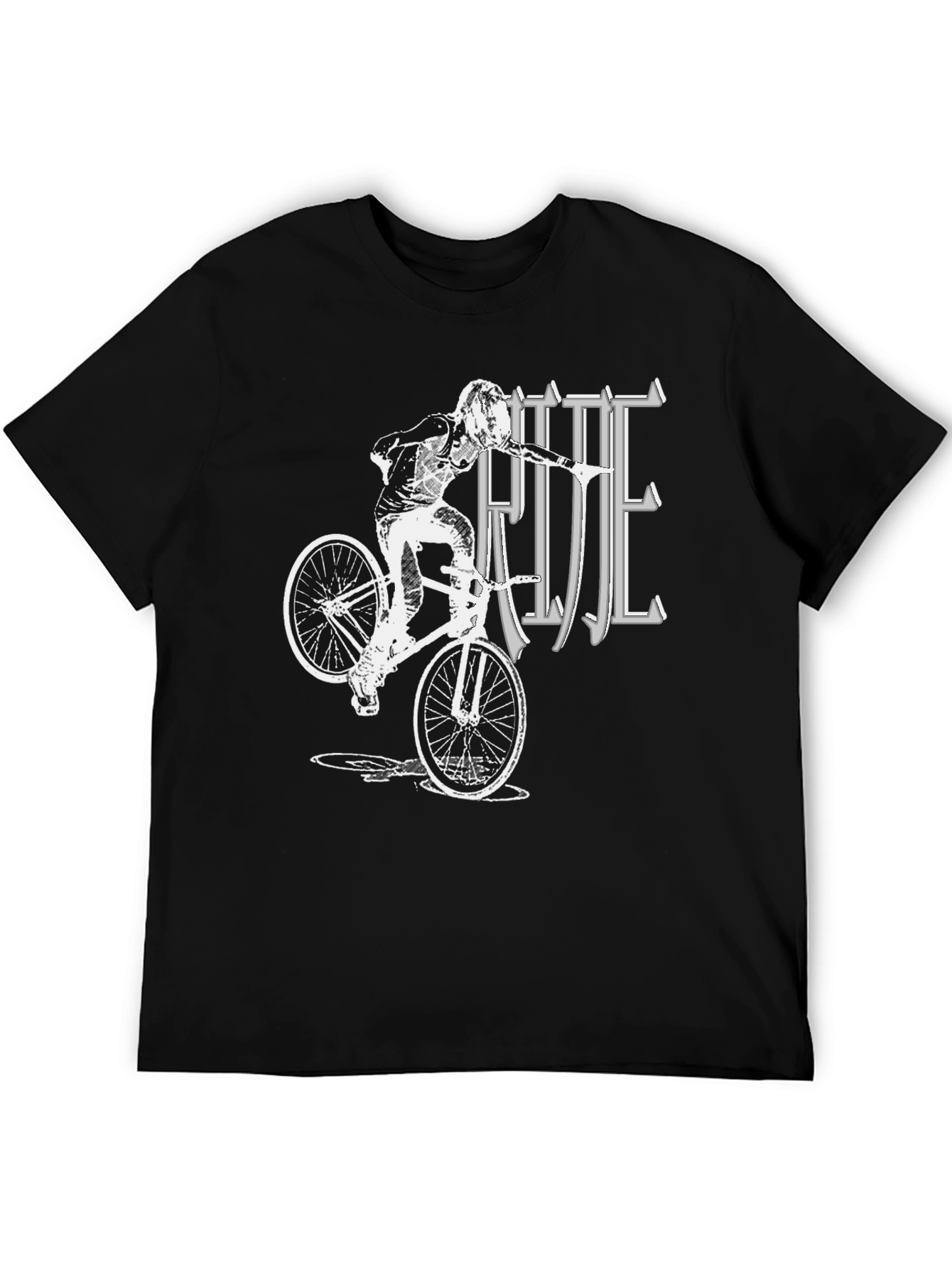 Ride BMX Graphic T-Shirt - Black Cotton