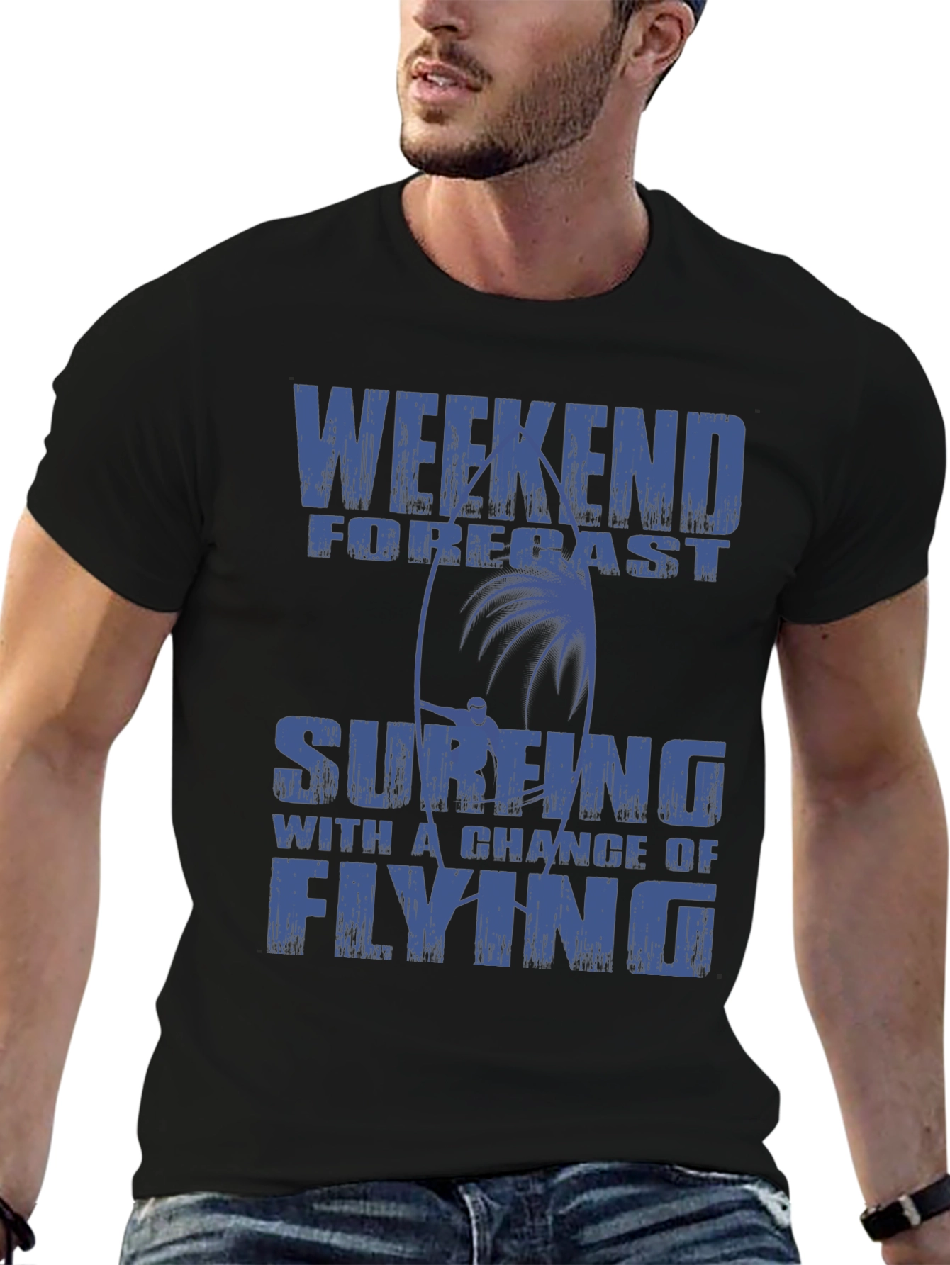 Weekend Forecast Surfing Graphic T-Shirt