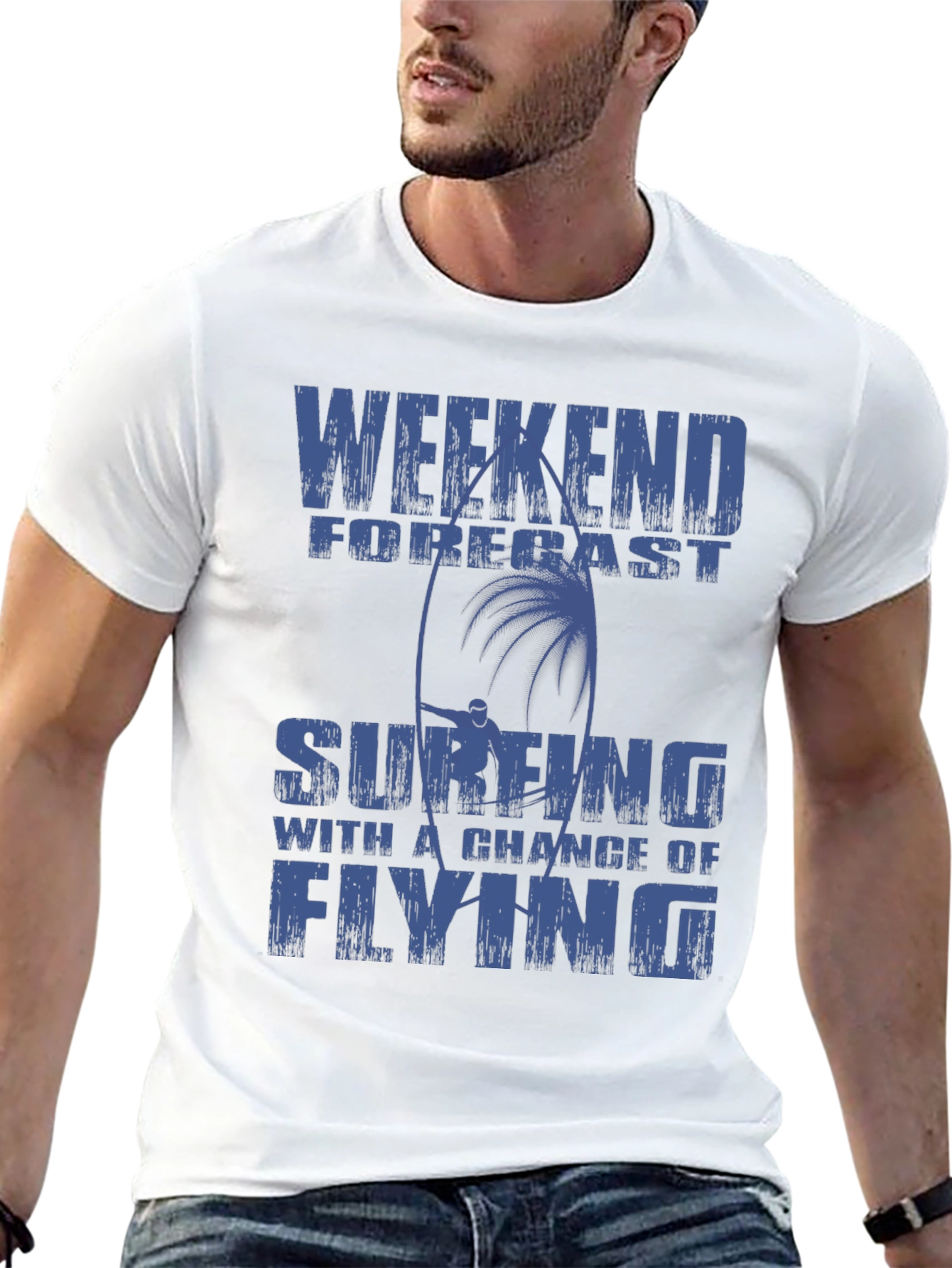 Weekend Forecast Surfing Graphic T-Shirt