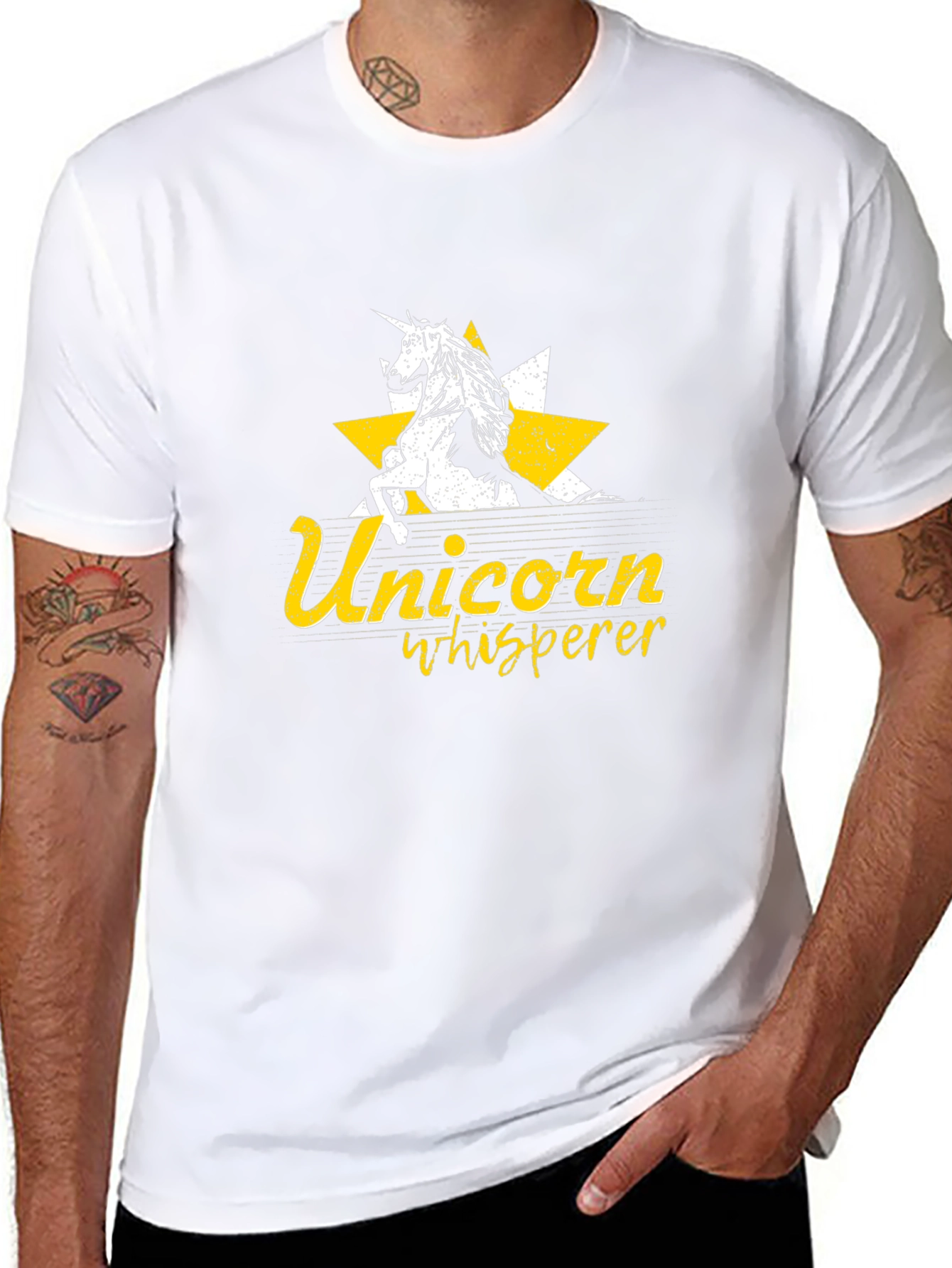 Unicorn Whisperer Black Graphic Tee
