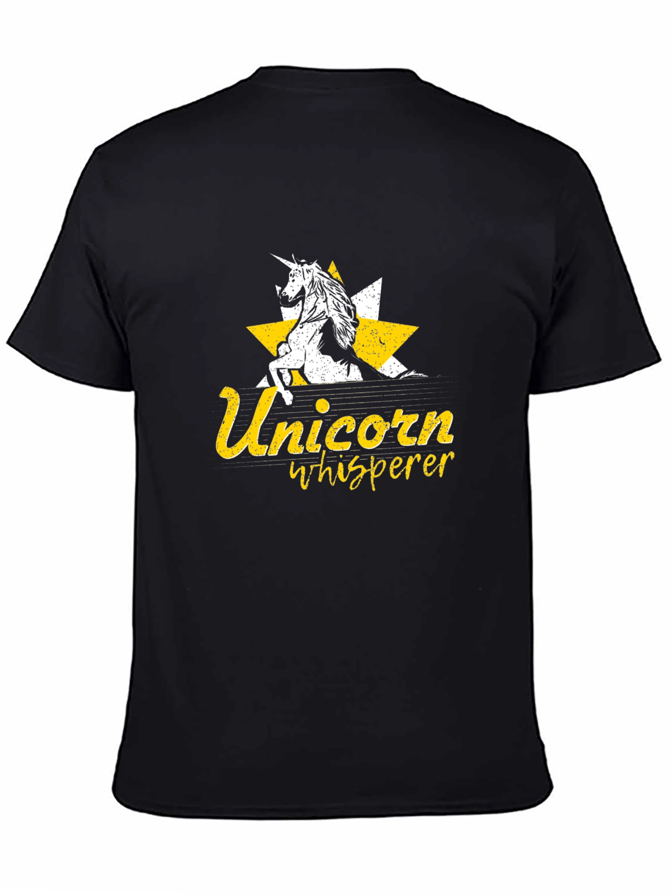 Unicorn Whisperer Black Graphic Tee